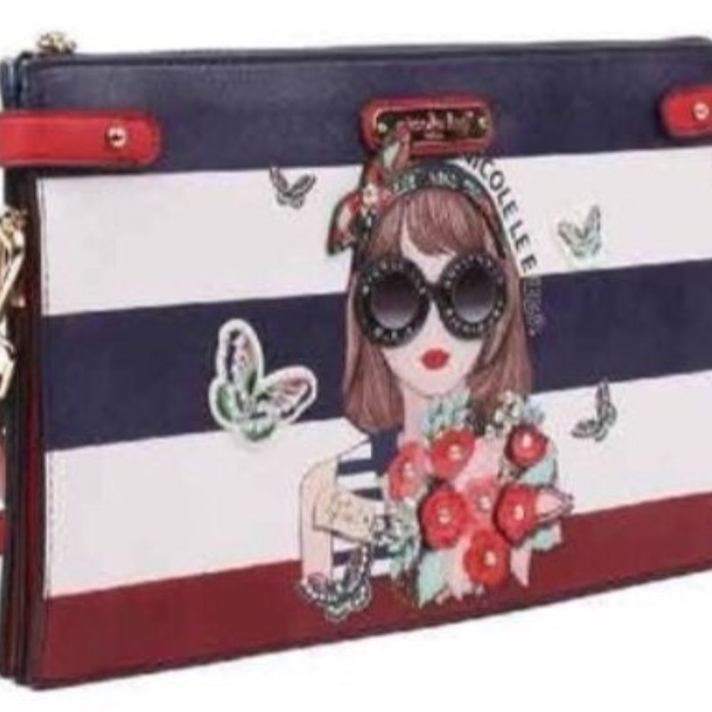 JUDITH LOVES FLOWER PRINT WRISTLET